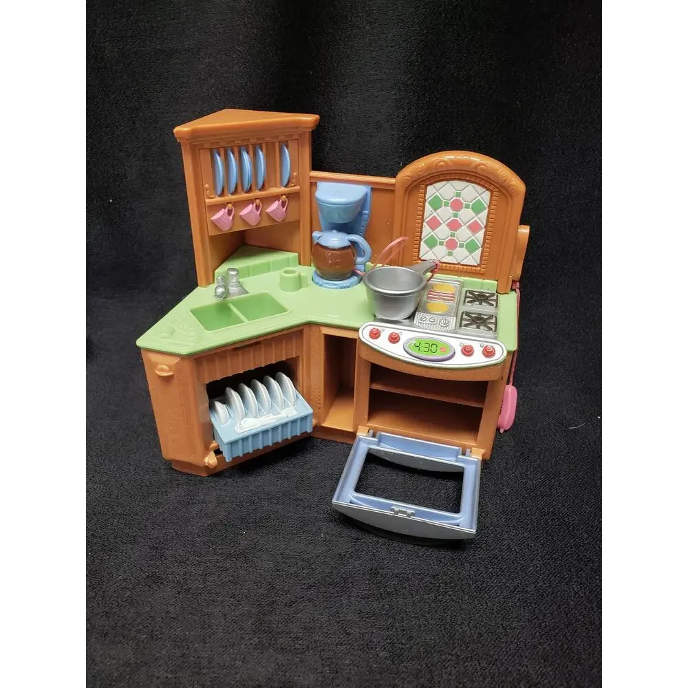 Fisher Price Loving Family Dollhouse Kitchen Appliances Stove Sink Counter Setup
